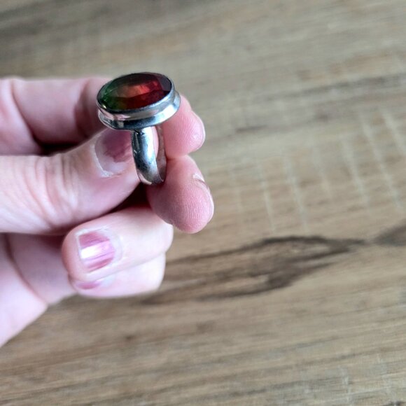 Sterling silver ring with Tourmaline Quartz stone. - Picture 7 of 10